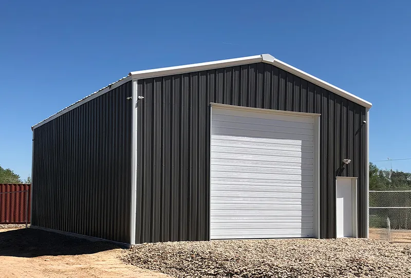 SteelBuilding25x11x34 25X30 STEEL GARAGE