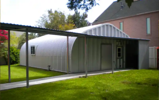 10 Innovative Uses of a Prefab Metal Garage Kit 6 backyard storage and garden sheds steel and metal buildings