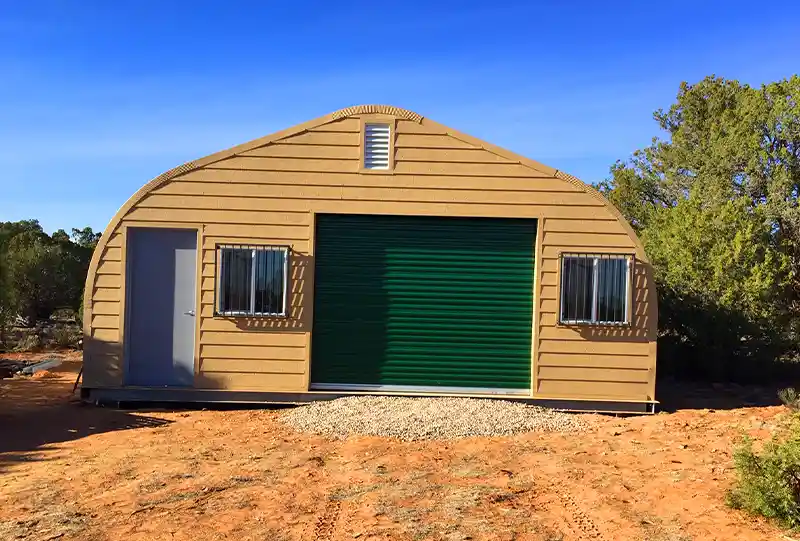 Big metal storage building