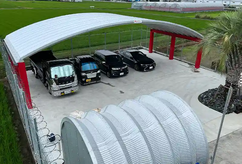 9 Huge metal carports