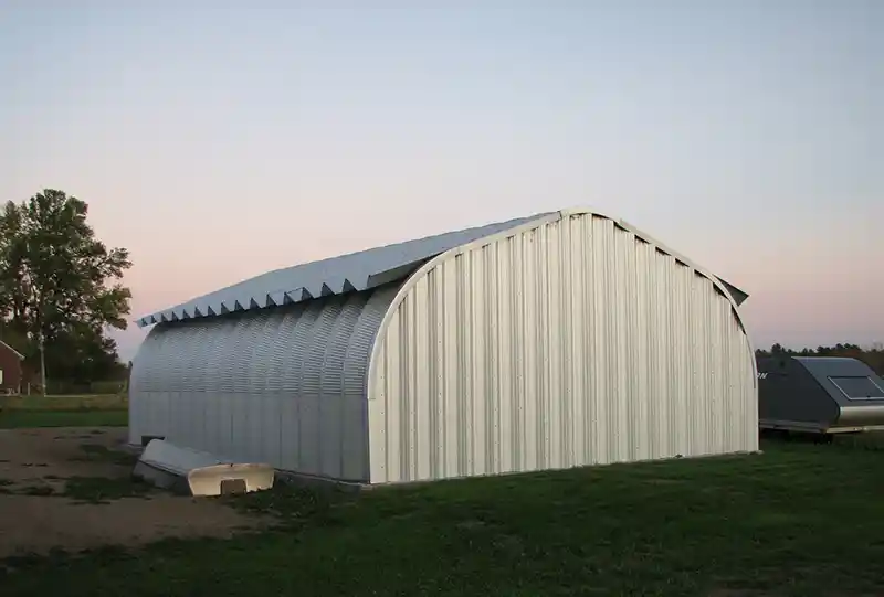 Metal farm building