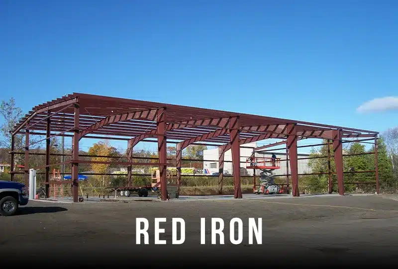 Red-iron steel structure
